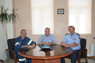 Επίσκεψη του Συντονιστή Επιχειρήσεων Πυροσβεστικής  στο Δήμαρχο Ζίτσας
