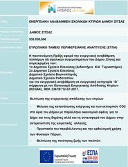 Ένταξη 4 σχολικών μονάδων του Δήμου Ζίτσας  σε πρόγραμμα ενεργειακής αναβάθμισης του ΕΣΠΑ 2014-2020